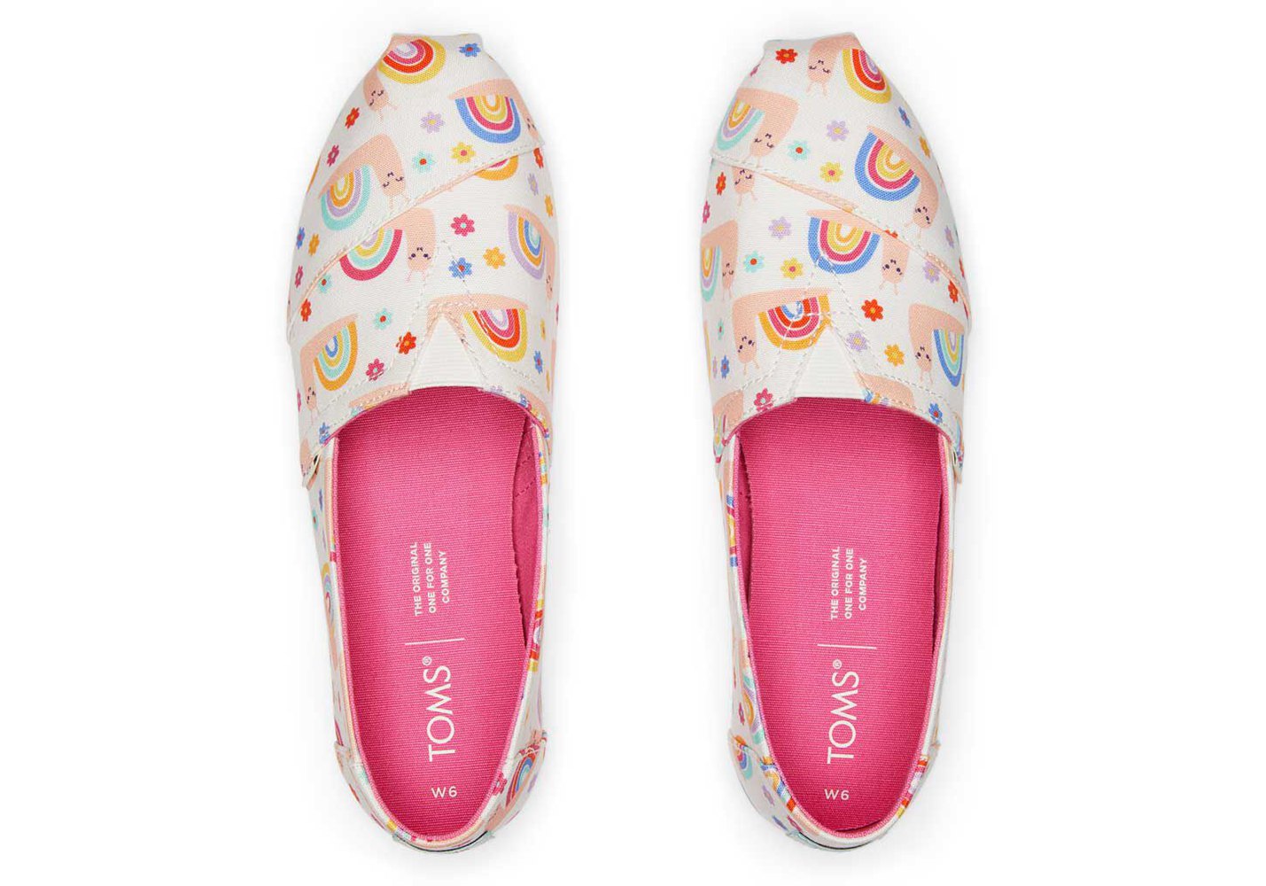 Toms Espadryle Damskie Kolorowe - Alpargata Rainbow Snails - 58PZRMFGV